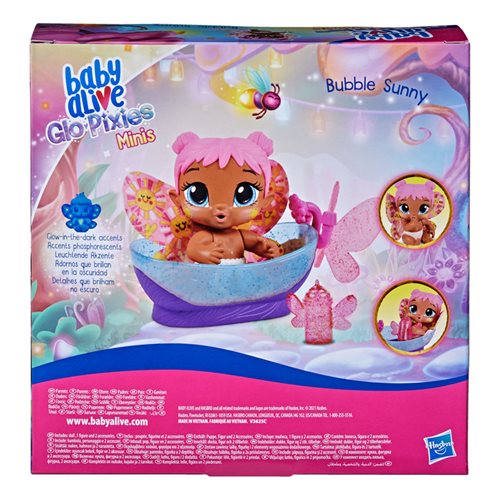 Baby Alive GloPixies Minis Bubble Sunny Doll