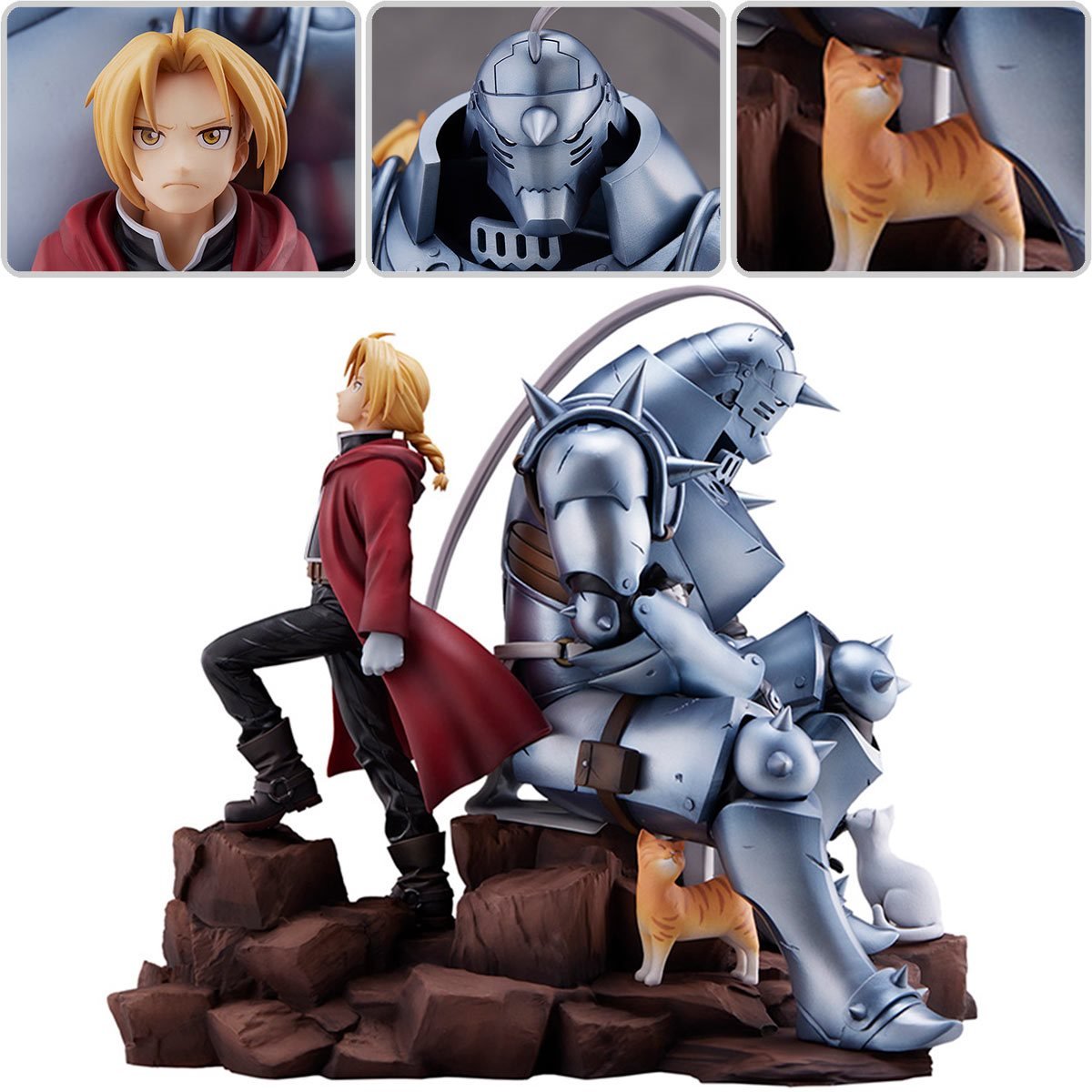 ⭐Fullmetal Alchemist: Brotherhood Statue Edward Elric & Alphonse Elric 58  cm - buy in the online store Familand