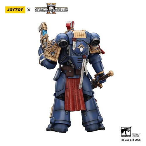 Joy Toy Warhammer Space Marine Ultramarine Relic Primus Armour Plasma Pistol and Combat Blade 1:18 S