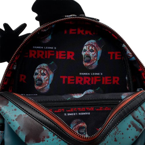 Terrifier Art the Clown Blood Splatter Glow-in-the-Dark Mini-Backpack - Entertainment Earth Exclusiv