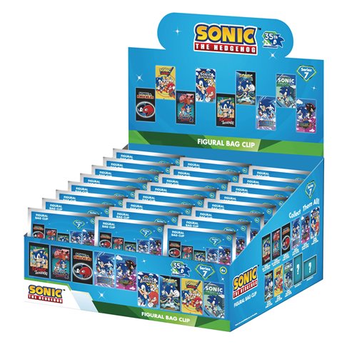 Sonic the Hedgehog Game Covers Series 7 3D Foam Bag Clip Random 6-Pack