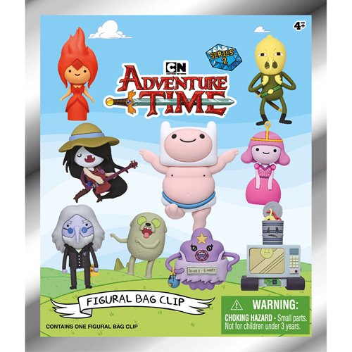 Adventure Time Series 2 3D Foam Bag Clip Display Case of 24