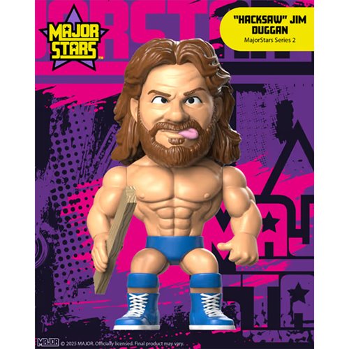 Major Stars Hacksaw Jim Duggan 4-Inch Vinyl Figure