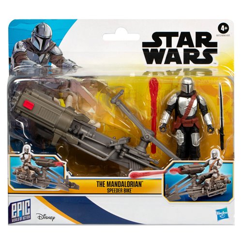 Star Wars Epic World of Action The Mandalorian & Speeder Bike