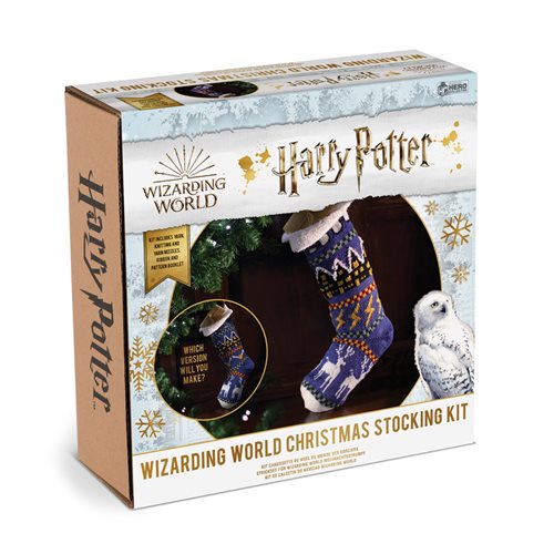 Harry Potter Wizarding World Collection Hogwarts Christmas Stocking Knitting Kit