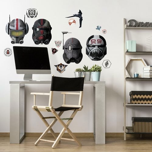 Star Wars: The Bad Batch Helmets Peel and Stick Giant Wall Decals