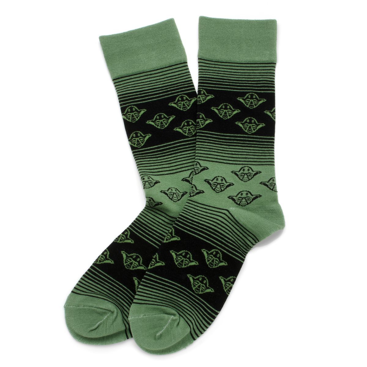 Star Wars Yoda Ombre Stripe Socks - Entertainment Earth
