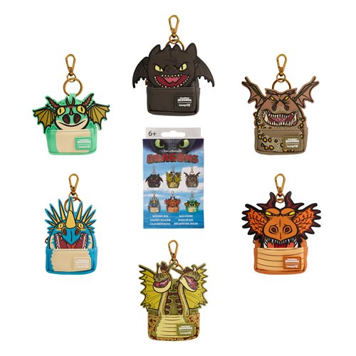 How to Train Your Dragon Mini-Backpack Mystery Box Bag Charm Random 3-Pack