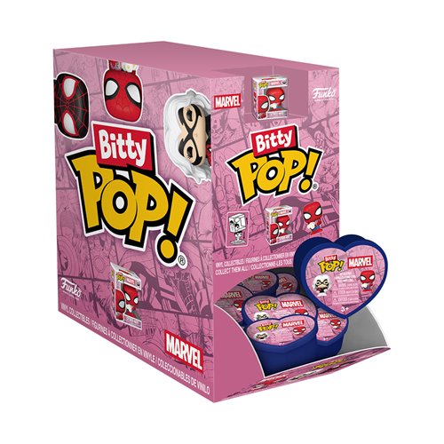 Spider-Man Valentines Funko Bitty Pop! Mini-Figure Singles - Random 6-Pack