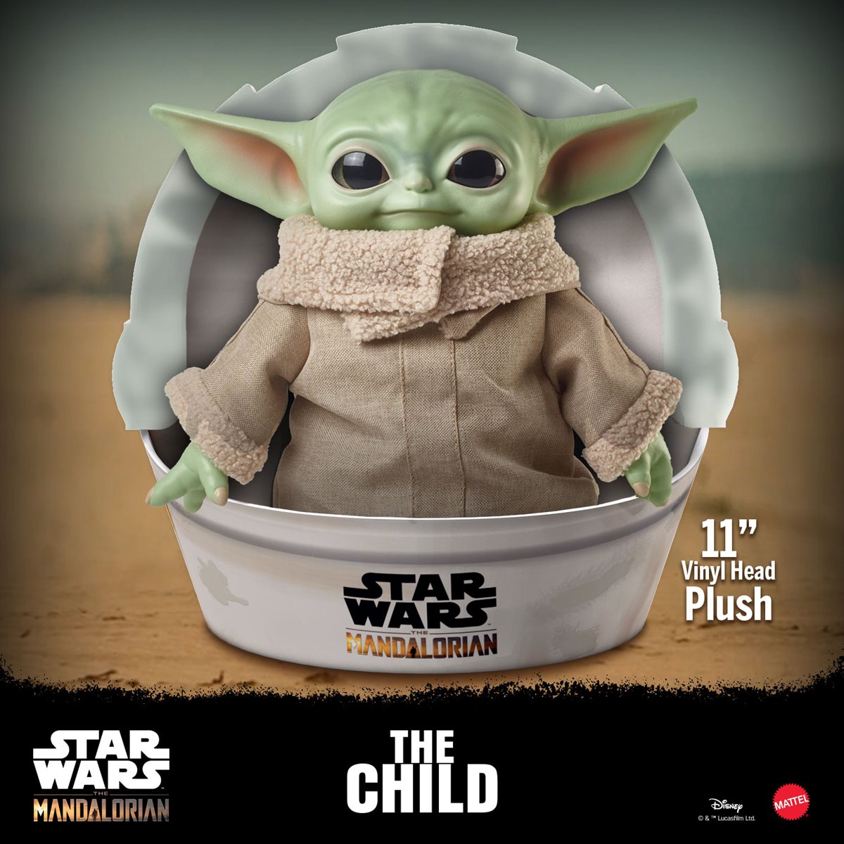 The Child 11” Plush Mattel Star Wars Mandalorian Baby Yoda Disney Funko Hasbro