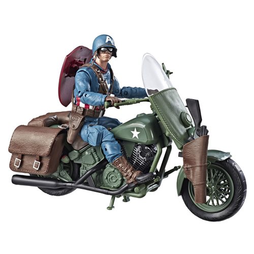 Marvel Legends Ultimate Captain America 6-Inch Action Figure with Motorcycle