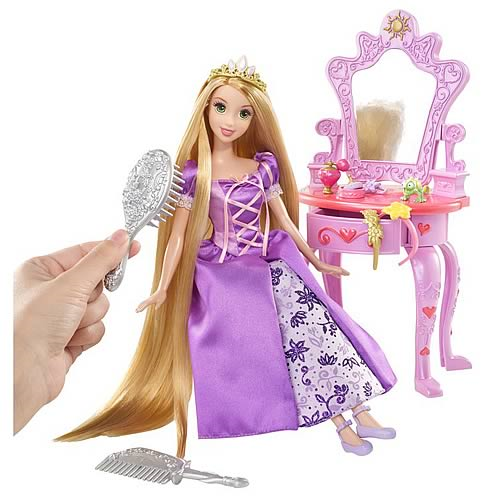 Prestigefyldte arrangere Klage Disney Tangled Rapunzel Royal Vanity Playset and Accessories