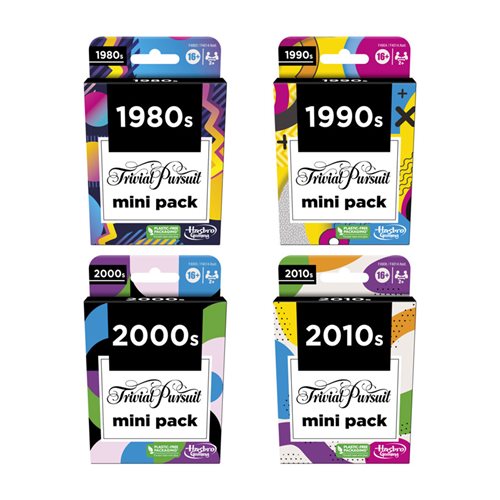 Trivial Pursuit Mini Pack Game Wave 1 Set of 4