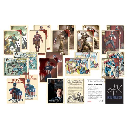 Avengers Coulson's Vintage Captain America Trading Card Set
