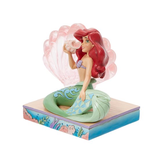 Disney Traditions The Little Mermaid Ariel Clear Resin Shell by Jim Shore Statue