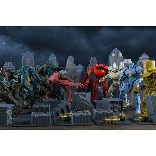 Pacific Rim Kaiju Wave 1 4-Inch Scale Action Figure with Comic Book Case of 8