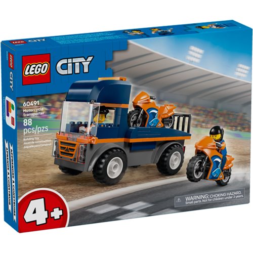LEGO City 60491 Motorcycle Transporter - Entertainment Earth