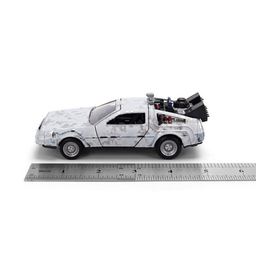 Hollywood Rides Back to the Future Time Machine 40th Anniversary 1:32 Scale Die-Cast Metal Vehicle