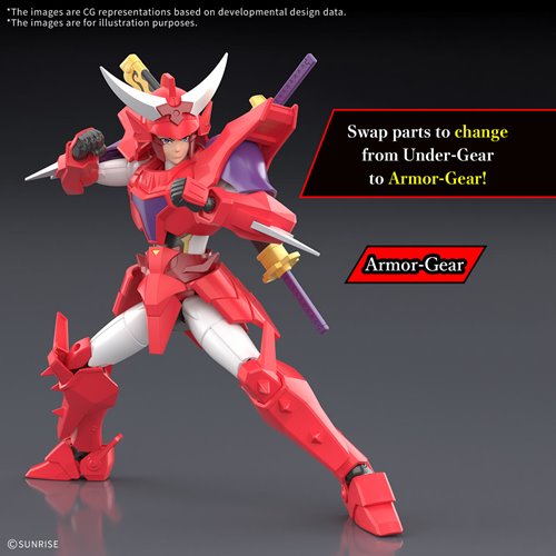 30 Minutes Fantasy Yoroi-Shinden Samurai Troopers Ronin Warriors Gai of the Heat Model Kit