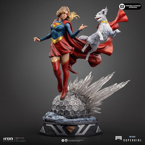 Supergirl Movie Supergirl & Krypto 1:10 Art Scale Limited Edition Statue