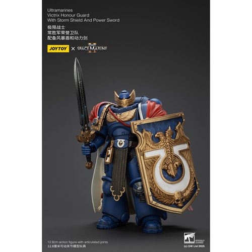 Joy Toy Warhammer Space Marine Ultramarines Victrix Honour Guard Version 2 1:18 Scale Action Figure