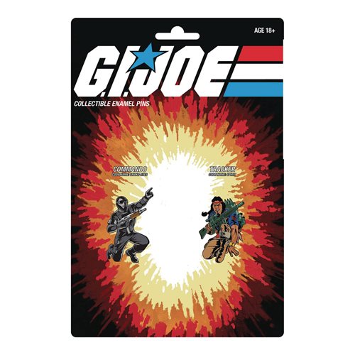 G.I. Joe Snake Eyes and Spirit Retro Enamel Pin Set