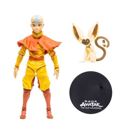 Avatar: The Last Airbender Wave 2 Aang with Momo 7-Inch Scale Action Figure