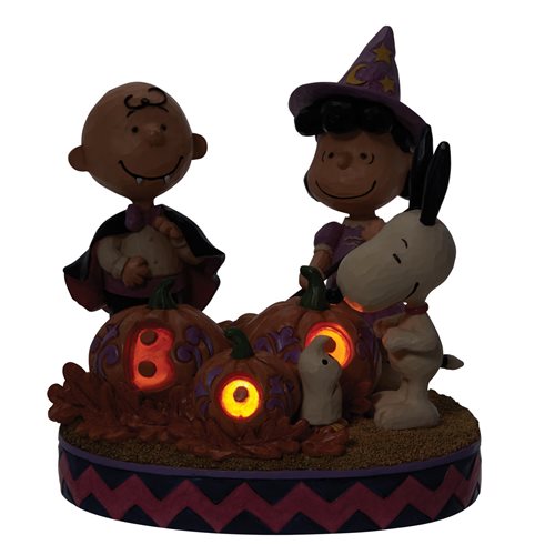 Peanuts Gang Halloween by Jim Shore Light-Up Statue