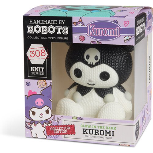 Hello Kitty and Friends Kuromi #308 Glow-in-the-Dark Handmade By Robots Vinyl Figure
