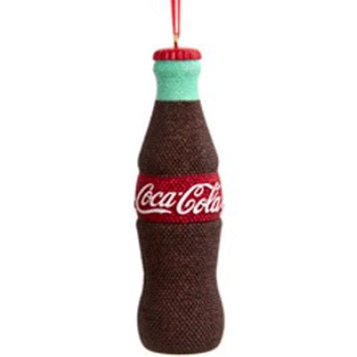 Coca-Cola Beaded Bottle 4 1/2-Inch Resin Ornament