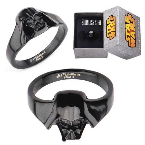 Star Wars Darth Vader 3-D Black Women's Ring
