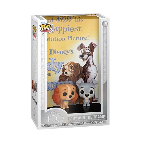 Disney 100 Lady and the Tramp Pop! Movie Poster #15 with Case