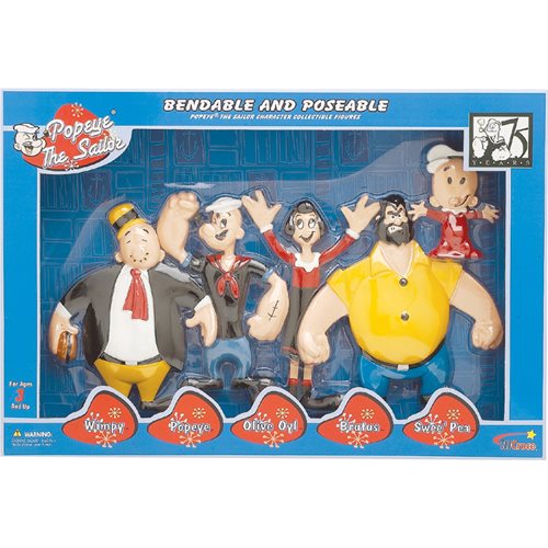 Popeye Bendable Figures Boxed Set