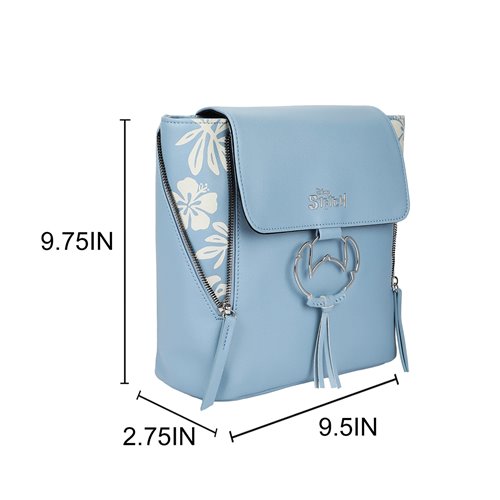 Lilo & Stitch Floral Print Faux Leather Mini-Backpack