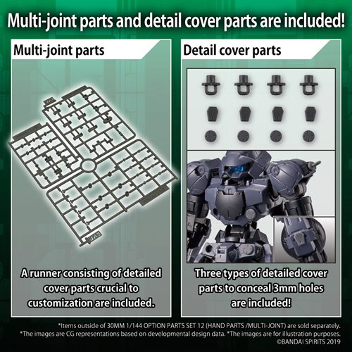 30 Minute Missions Option Parts Set 12 Hand Parts and Multi-Joint