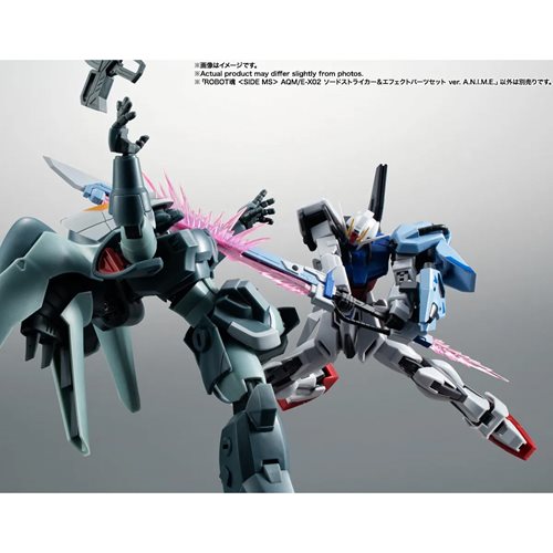 Gundam Seed AQM/E-X02 Sword Striker and Effect Parts ver. A.N.I.M.E. Robot Spirits Action Figure Acc