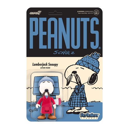 Peanuts Lumberjack Snoopy 3 3/4-Inch ReAction Figure