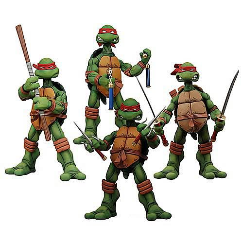 Teenage Mutant Ninja Turtles Tube Action Figure Set
