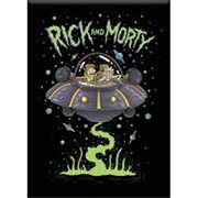 Rick and Morty Ship Flat Magnet