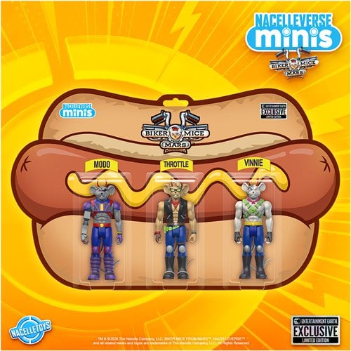 Biker Mice From Mars 3 3/4-Inch Action Figure 3-Pack - Entertainment Earth Exclusive