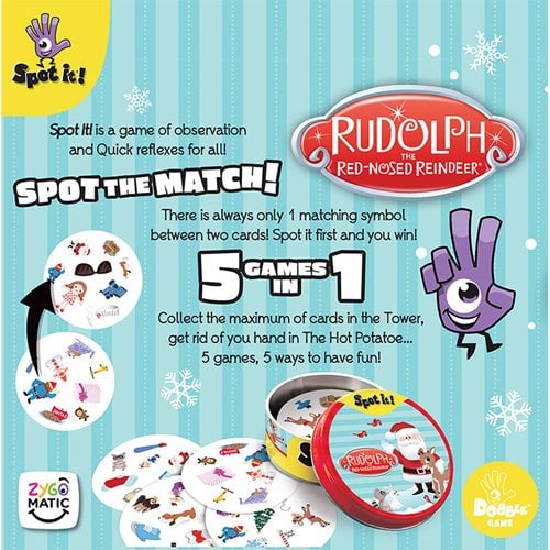 Rudolph the Red-Nosed Reindeer Spot It! Game