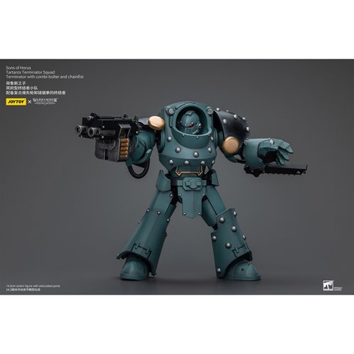 Joy Toy Warhammer 40,000 Sons of Horus Tartaros Terminator with Combi-bolter and Chainfist 1:18 Scal