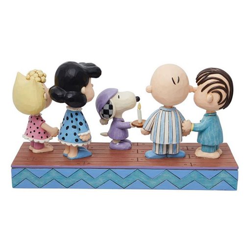 Peanuts gang in Christmas PJ's By Jim Shore Statue