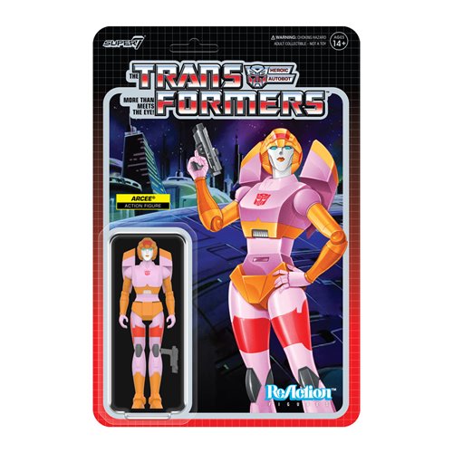 Transformers Arcee (Pink and Orange) 3 3/4-Inch ReAction Figure