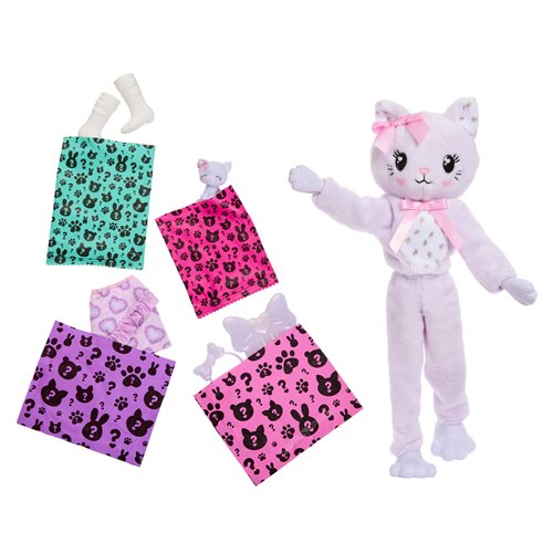 Care Bears Barbie Cutie Reveal Purple Kitten Doll