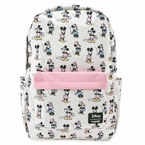 Mickey and Minnie Mouse Pastel Nylon Backpack