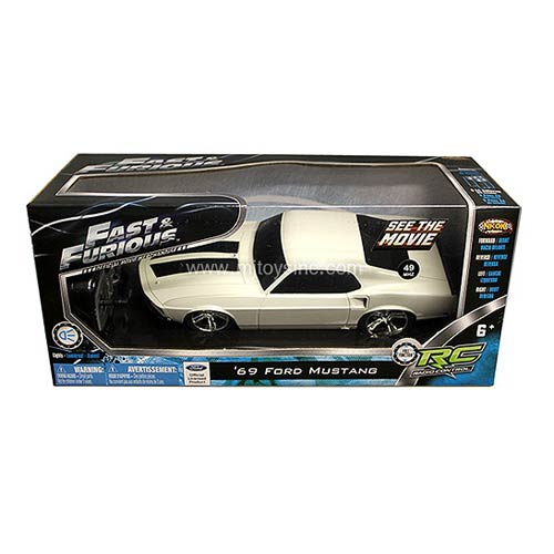 The Fast and the Furious Romans 1969 Anvil Ford Mustang 1:24 Scale Remote  Control Vehicle