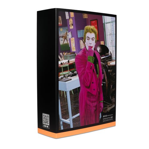 DC Retro The Joker Batman: Classic TV Series Black Light Gold Label 6-Inch Action Figure - Entertainment Earth Exclusive