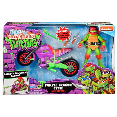 Tales of the Teenage Mutant Ninja Turtles Vehicle with Figure Case of 4