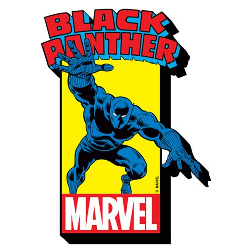 Black Panther Character Magnet Black